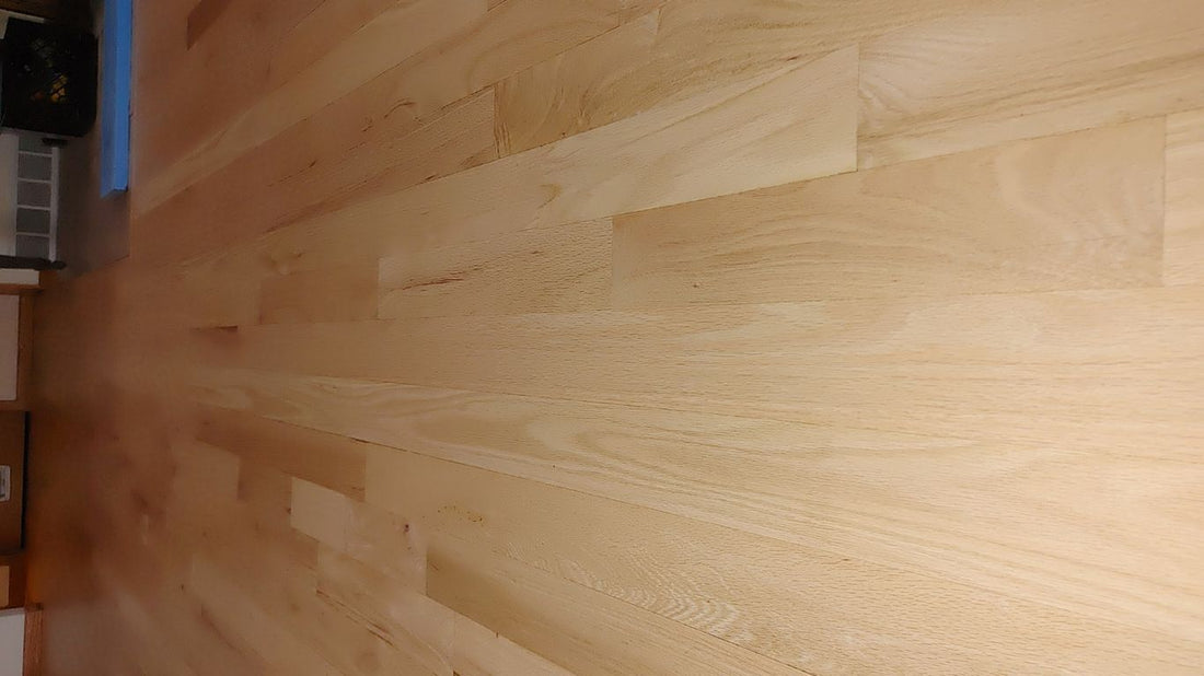 The image shows a clean, polished wooden floor surface.