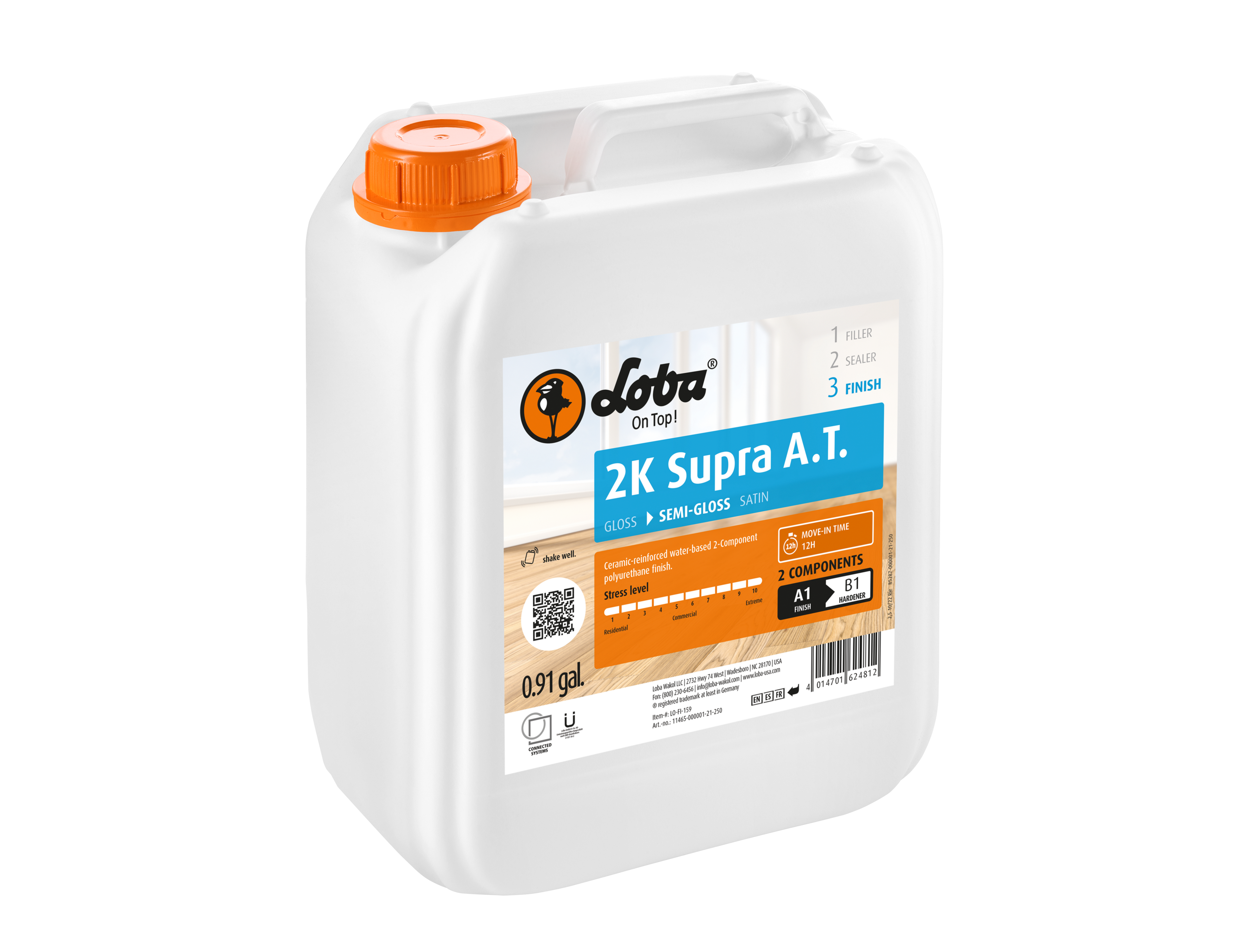 Loba 2K Supra A.T 1 Gal - Water-Based Wood Floor Finish