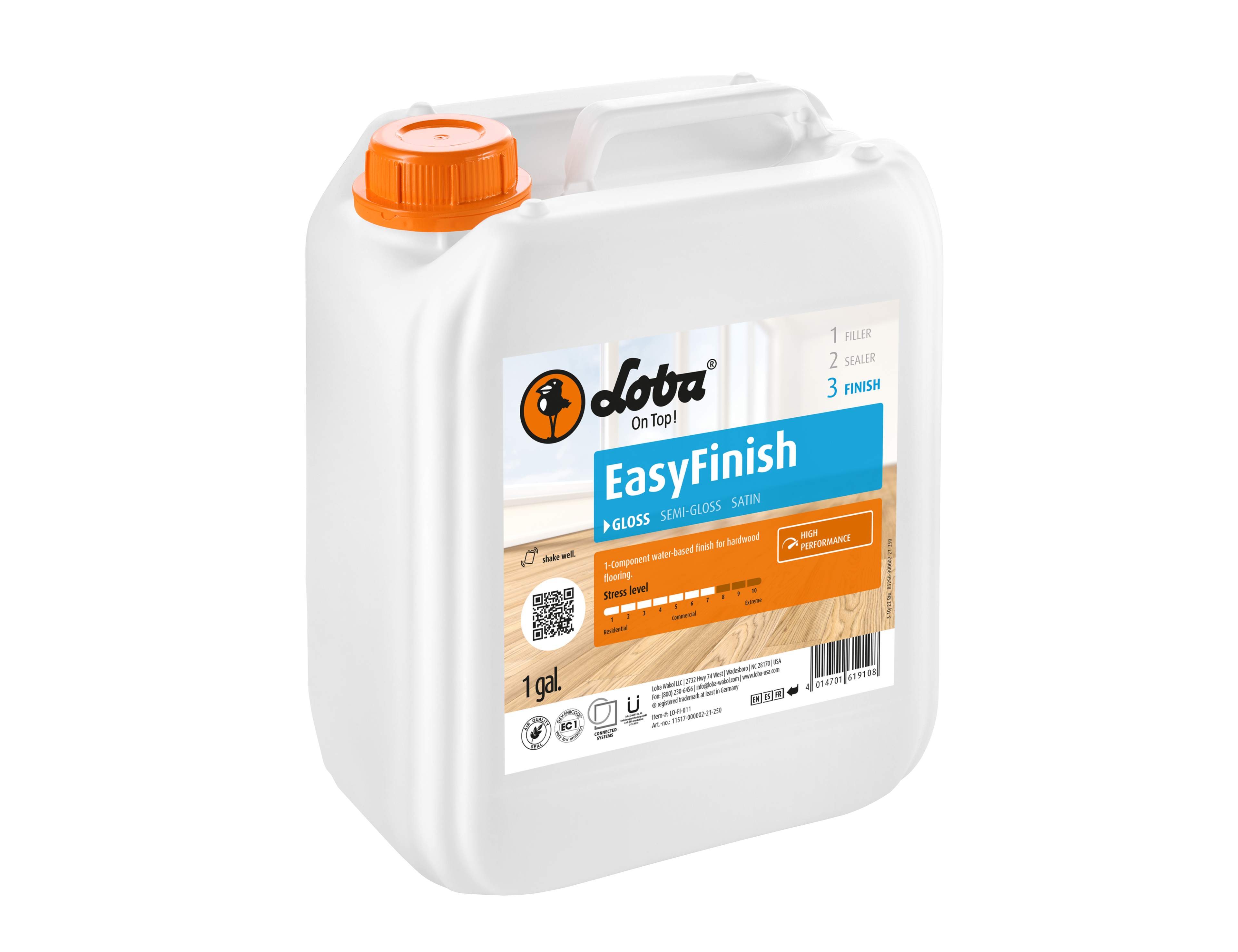 Water Based Flooring Finish - Loba Easy Finish Polyurethane 1 Gal