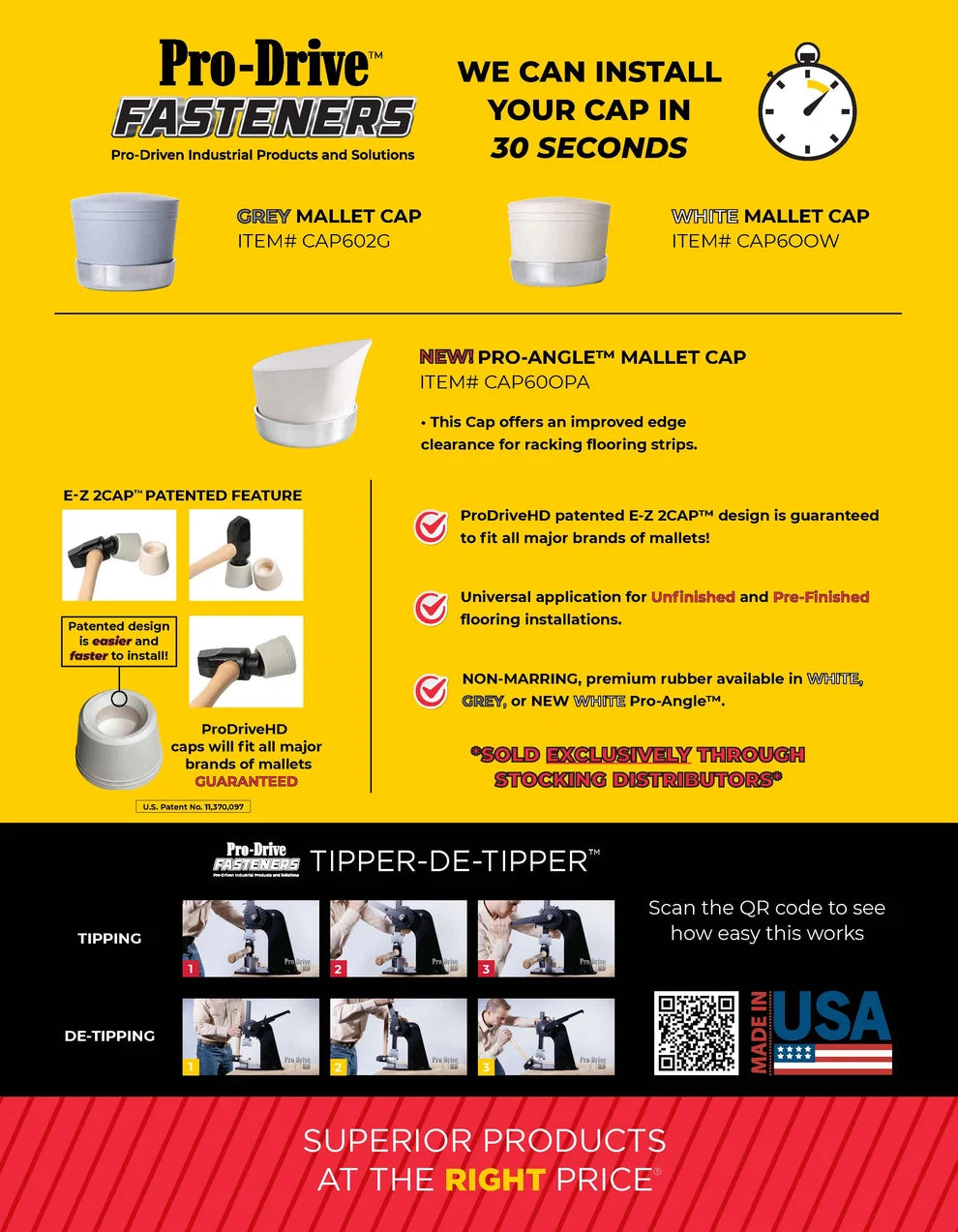Pro Drive Mallet E-Z 2 Cap Refill