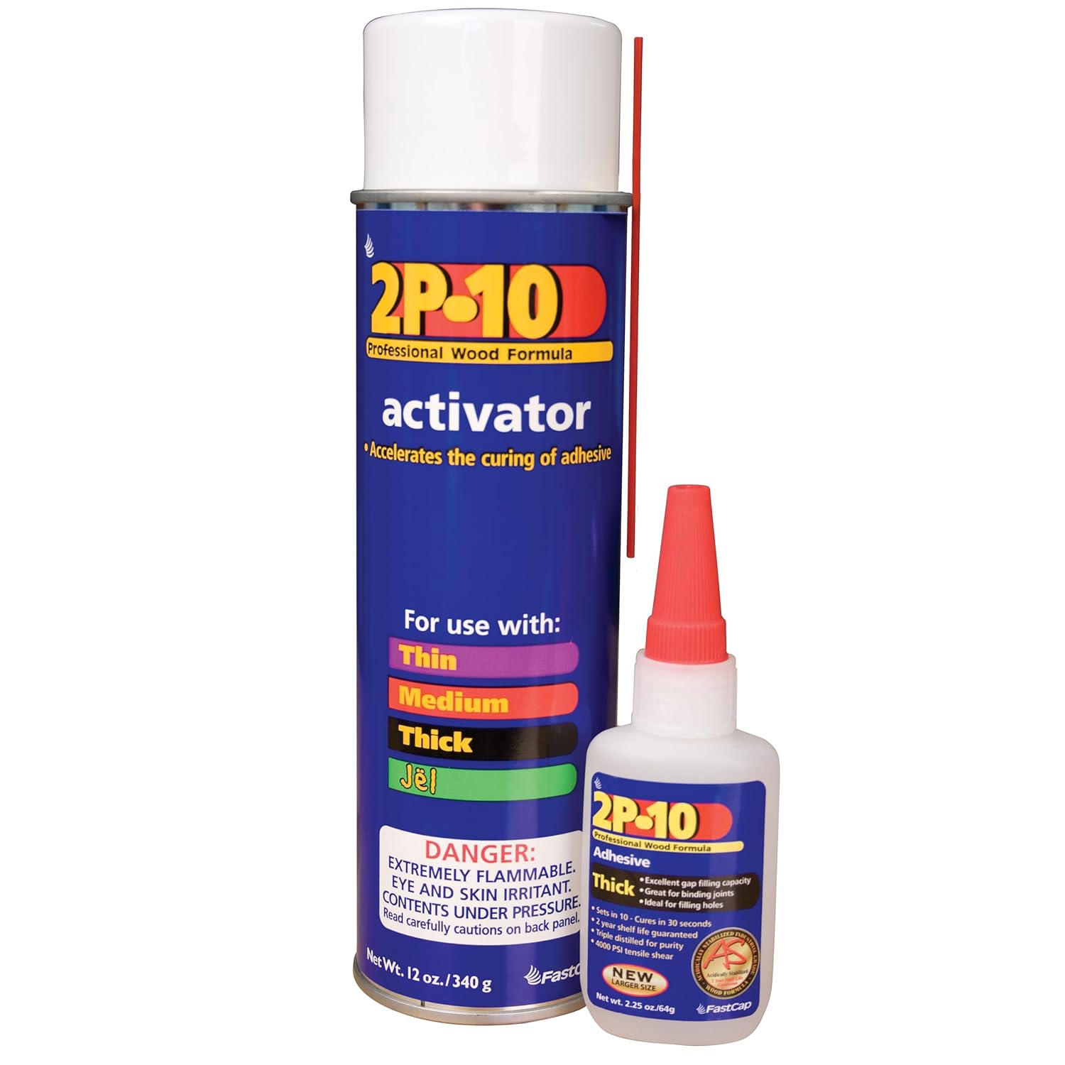 FastCap 2P-10 - Instant Adhesive & Activator Kit
