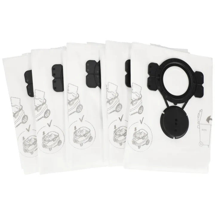 Mirka-Fleece dust bags for Dust Extractor 1230/1242, 5/PKG