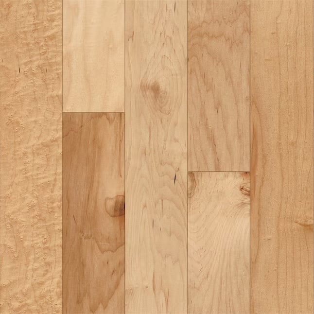 Maple #2 & Better 2-1/4” x 3/4”  Unfinished Solid Tongue & Groove Hardwood Flooring (19.69sqft per bundle) - Default Title