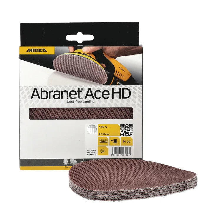 Mirka- ABRANET® ACE HD 6" P80 Grip, 25 disc/Box