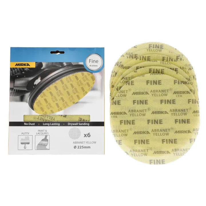 Mirka- Abranet® Yellow 9" Grip Small Packs