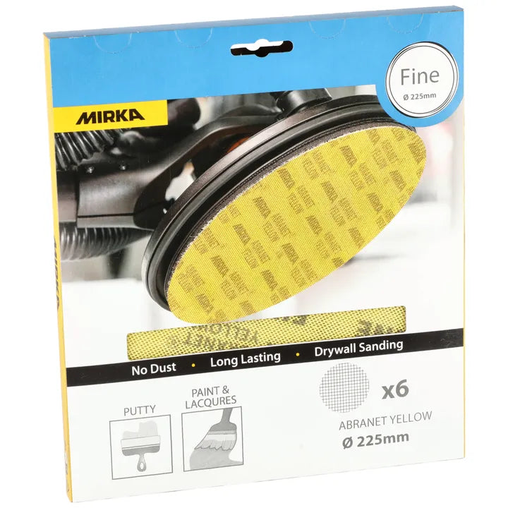 Mirka-Abranet® Yellow 9" Grip Small Packs