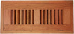 Flush Mounted Wood Floor Register 4x10 Brazilian Cherry