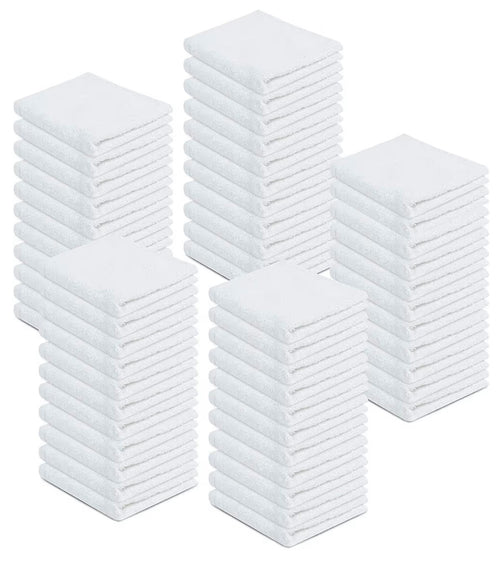 100% Cotton Terry Towels Cleaning Cloths Pack of 100 (12 x 12 Inches) - Default Title