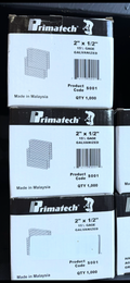 Primatech 2” x 1/2” Staples 15.5 Gage (QTY 1,000)