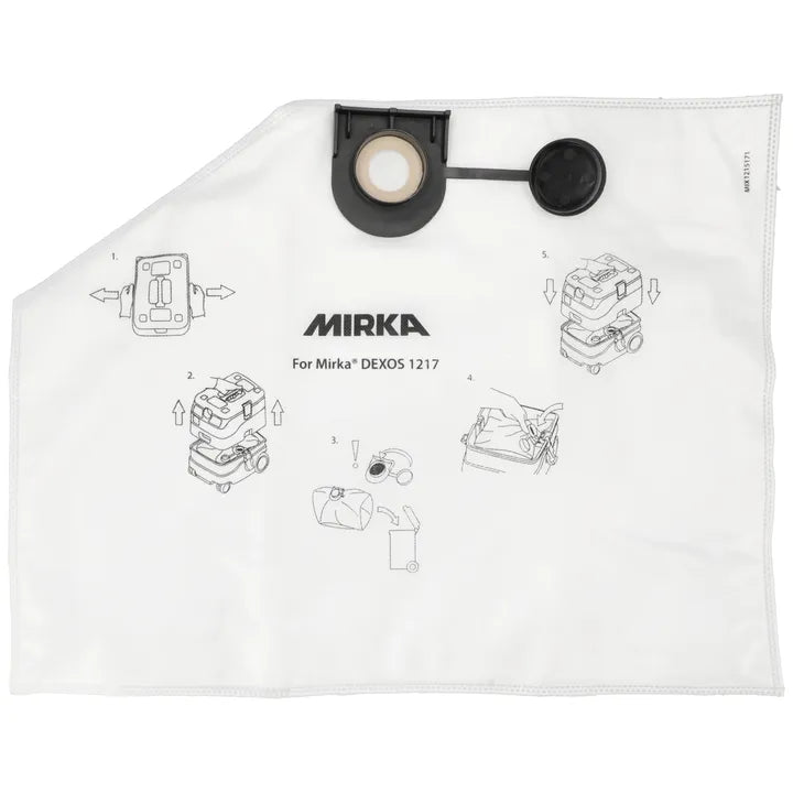 Mirka- Dust Bag Fleece for DEXOS 1217X, 5/pack