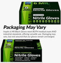 Inspire HEAVY DUTY ORIGINAL Stretch Nitrile Black Gloves Disposable Latex Free | Perfect For Staining, 6mil Blac Box of 100 Large