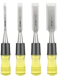 HURRICANE 4 Piece Wood Chisel Set High Impact Handle