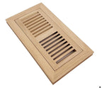 Flush Mounted Wood Floor Register White Oak