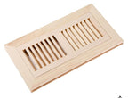 Flush Mounted Wood Floor Register Hickory