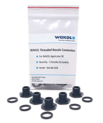 Threaded Nozzle Connector/Rubber Gasket (pack of 5)