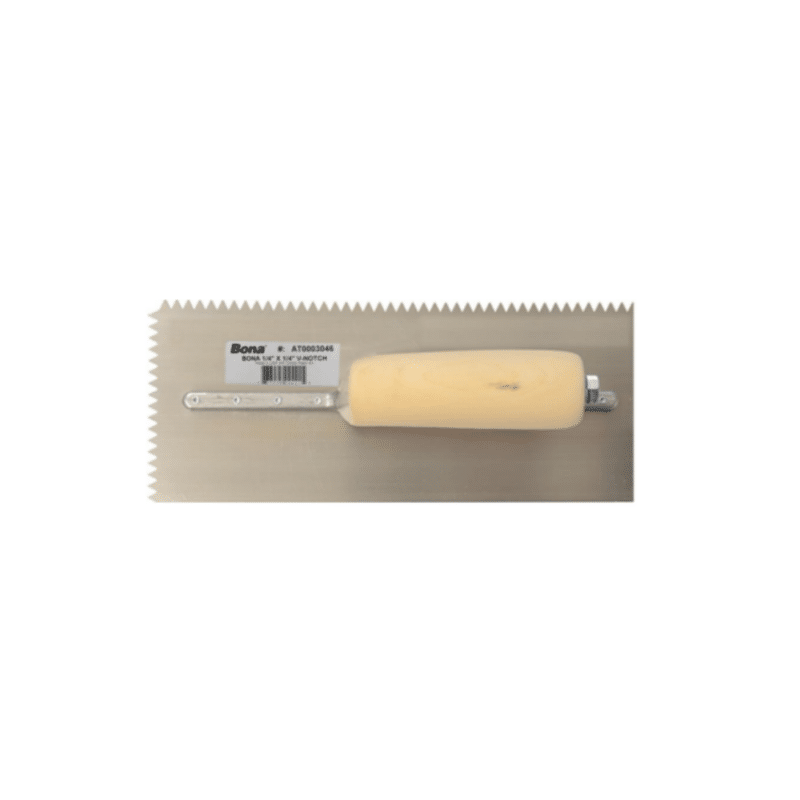 Bona ¼” x ¼” V-Notch Trowel - NEW!